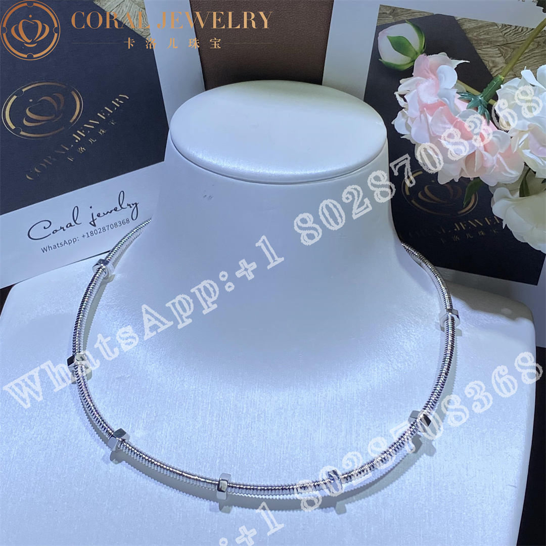 Cartier Ecrou De Cartier Necklace White Gold N7424398 Coral (2)