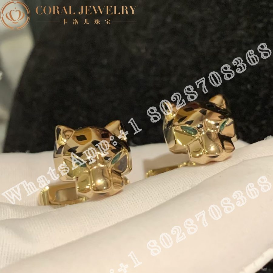 Cartier Panthere De Cartier Cufflinks Yellow Gold Ref Og000159 Coral (4)