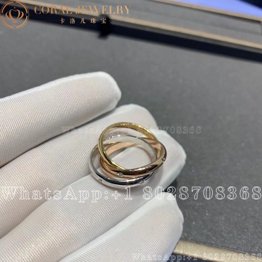 Cartier Trinity Ring Classic Diamonds Ref B4038800 Coral (3)