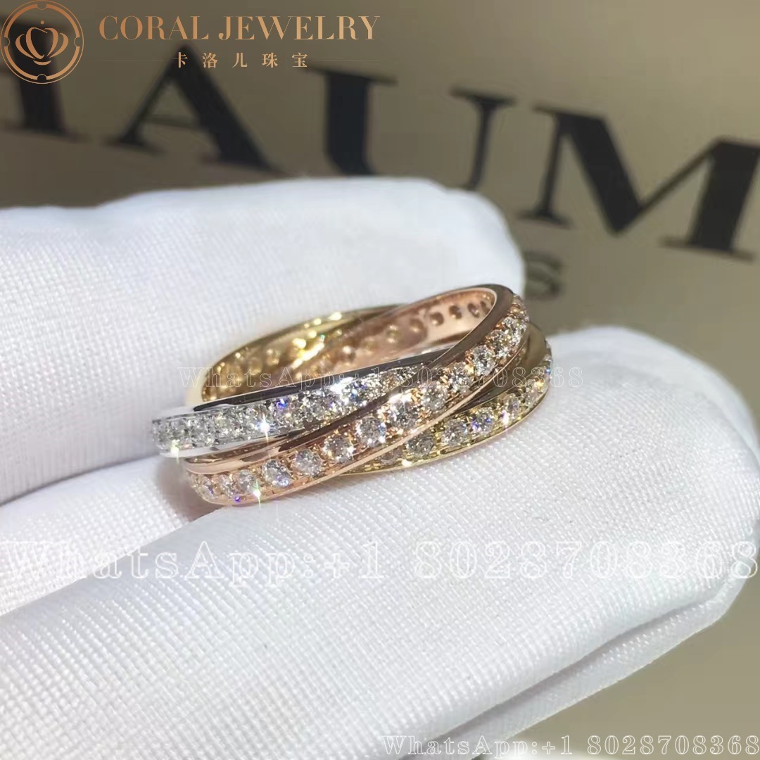 Cartier Trinity Ring Classic Diamonds Ref B4075100 Coral (1)