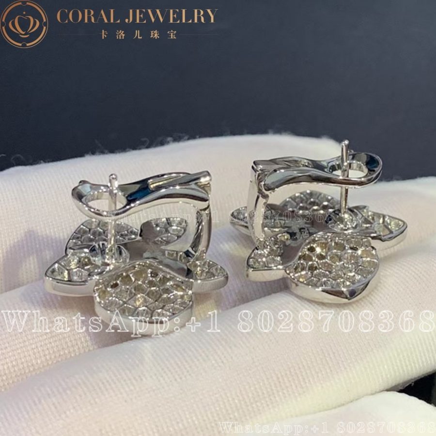 Cartier Caresse D Orchidees Diamond Gold Earrings N8042800 Coral (4)