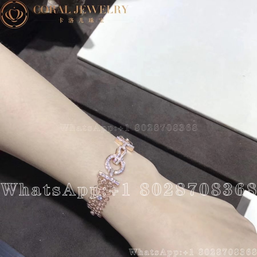 Cartier Agrafe Bracelet Rose Gold Diamonds N6713817 Coral (1)