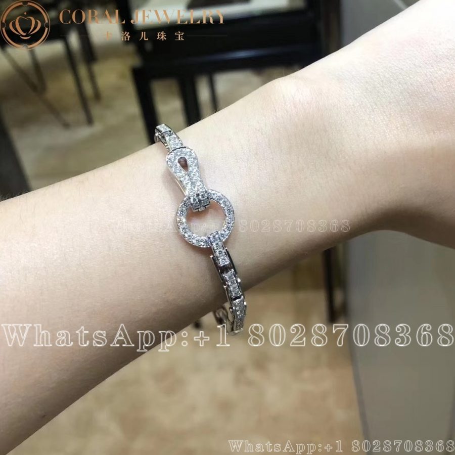 Cartier Agrafe Bracelet White Gold Diamonds N6026300 Coral (4)