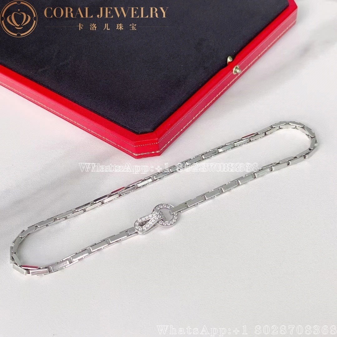 Cartier Agrafe Necklace White Gold Diamonds N7023500 Coral (3)