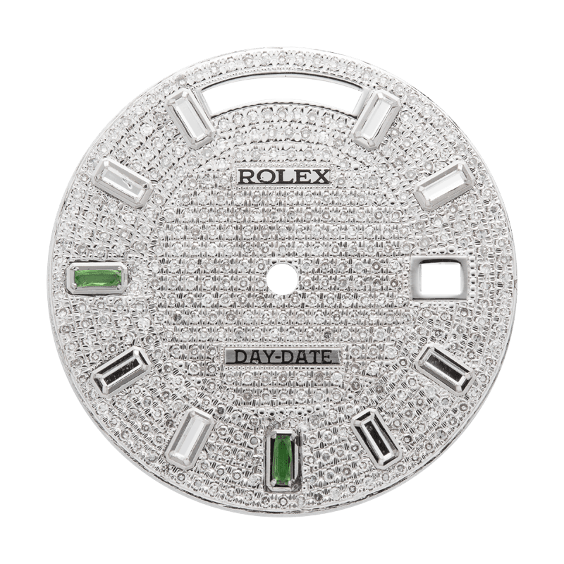 Rolex Custom Diamond Paved Dial For Rolex Day Date 41