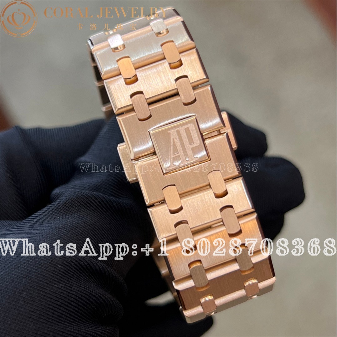 Audemars Piguet Custom 15500 Rose Gold Strap Coral (2)