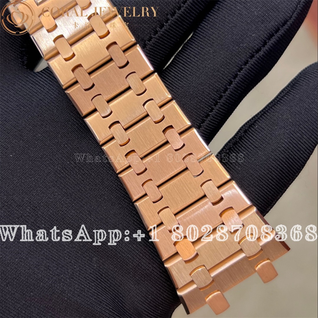 Audemars Piguet Custom 15500 Rose Gold Strap Coral (3)