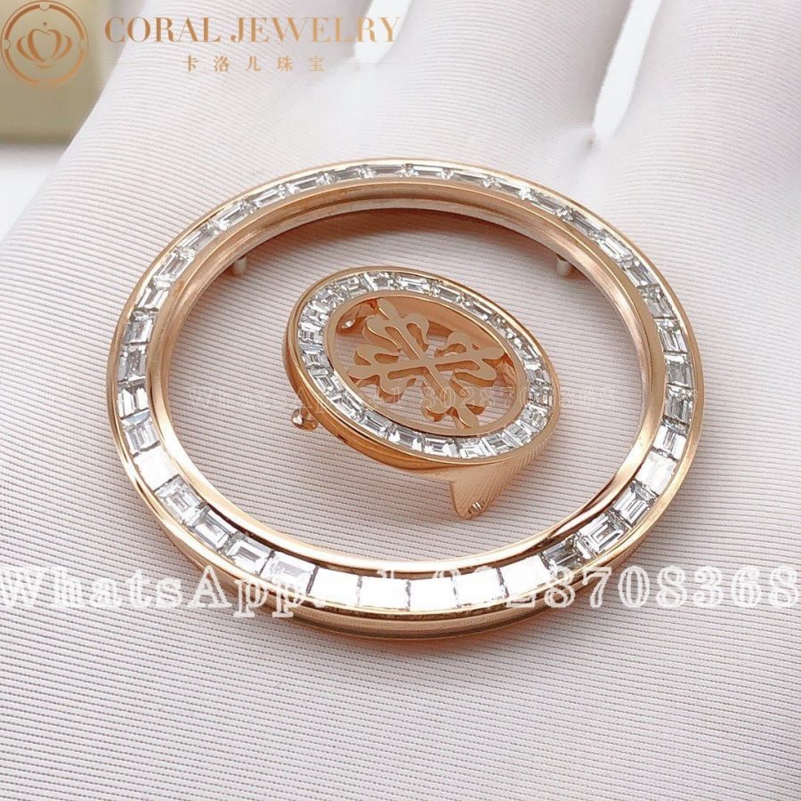 Patek Philippe 5153 Custom Rose Gold Bezel Set With Diamonds Coral (3)