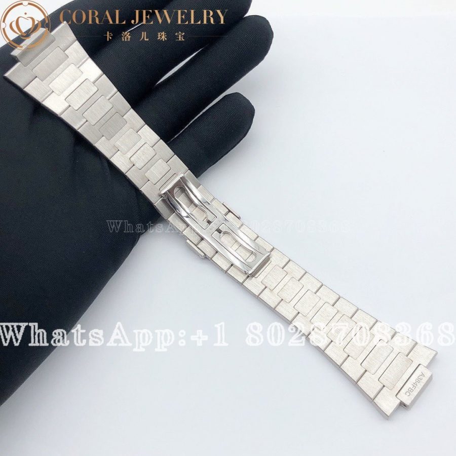 Patek Philippe 5711 Custom White Gold Strap Set With Diamonds Coral (4)