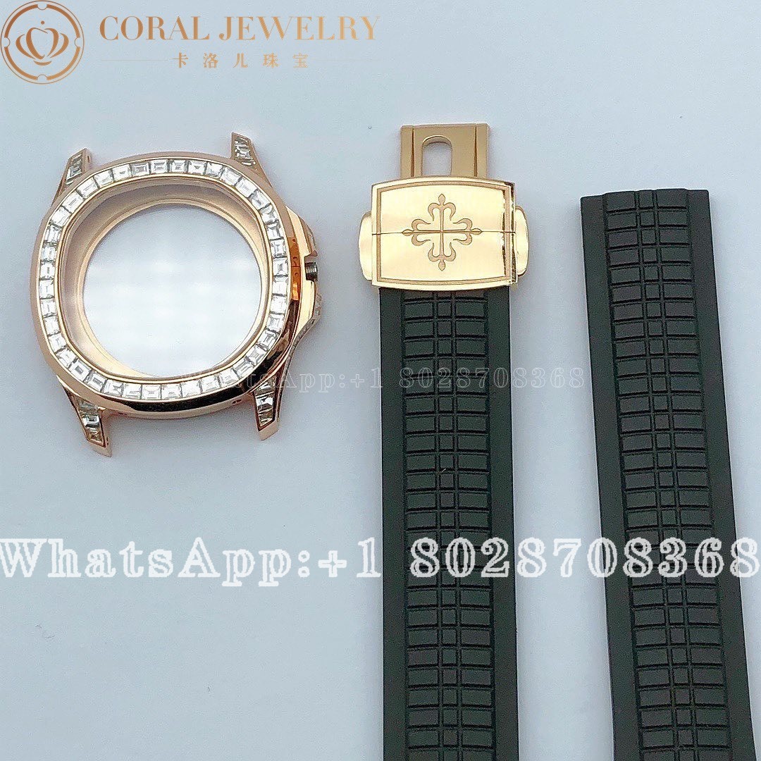 Patek Philippe Custom Rose Gold Replacement Strap And Case Coral (2)