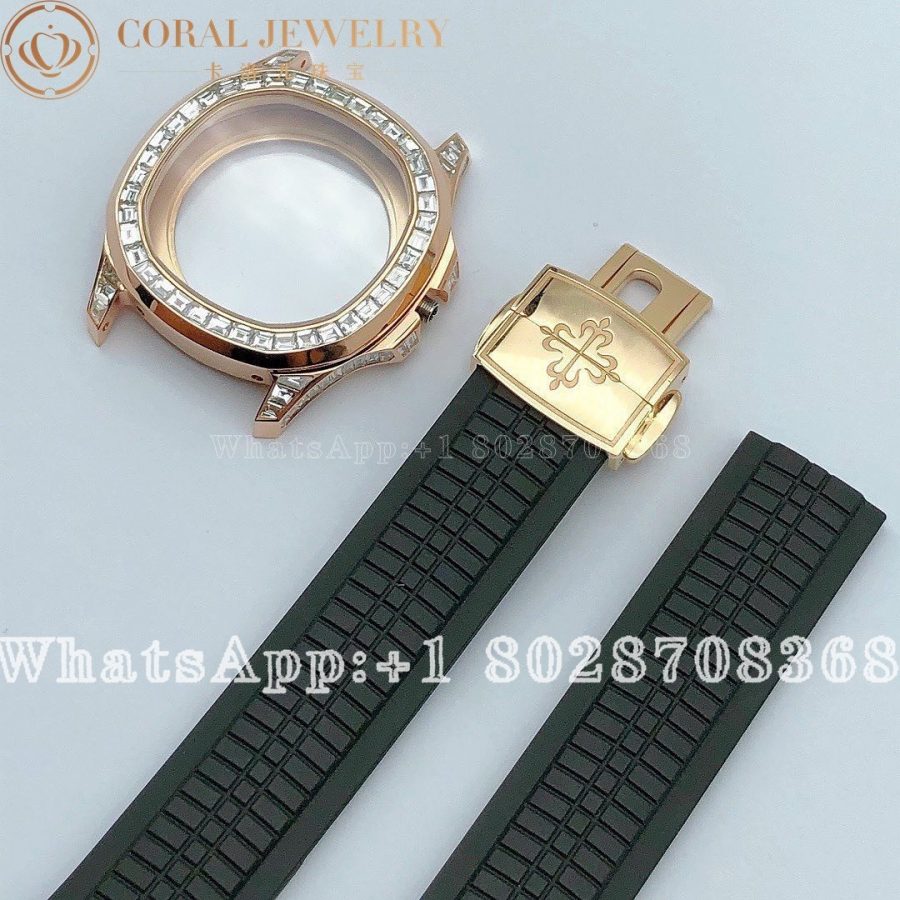 Patek Philippe Custom Rose Gold Replacement Strap And Case Coral (3)