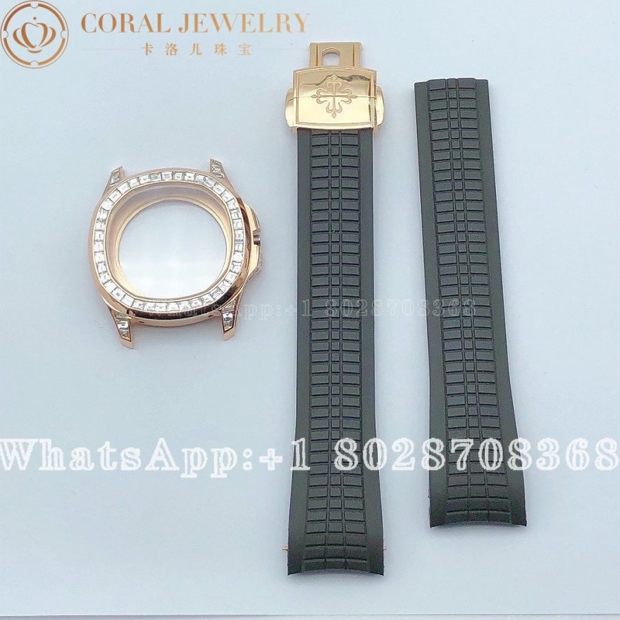 Patek Philippe Custom Rose Gold Replacement Strap And Case Coral (5)