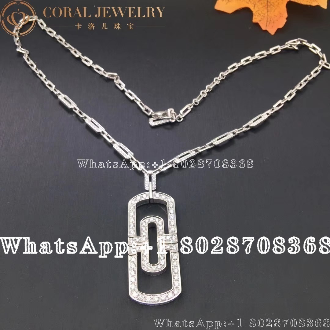 Bulgari Parentesi Necklace 18k White Gold Paved Diamond Pendant 349186 Cl856848 Coral (7)