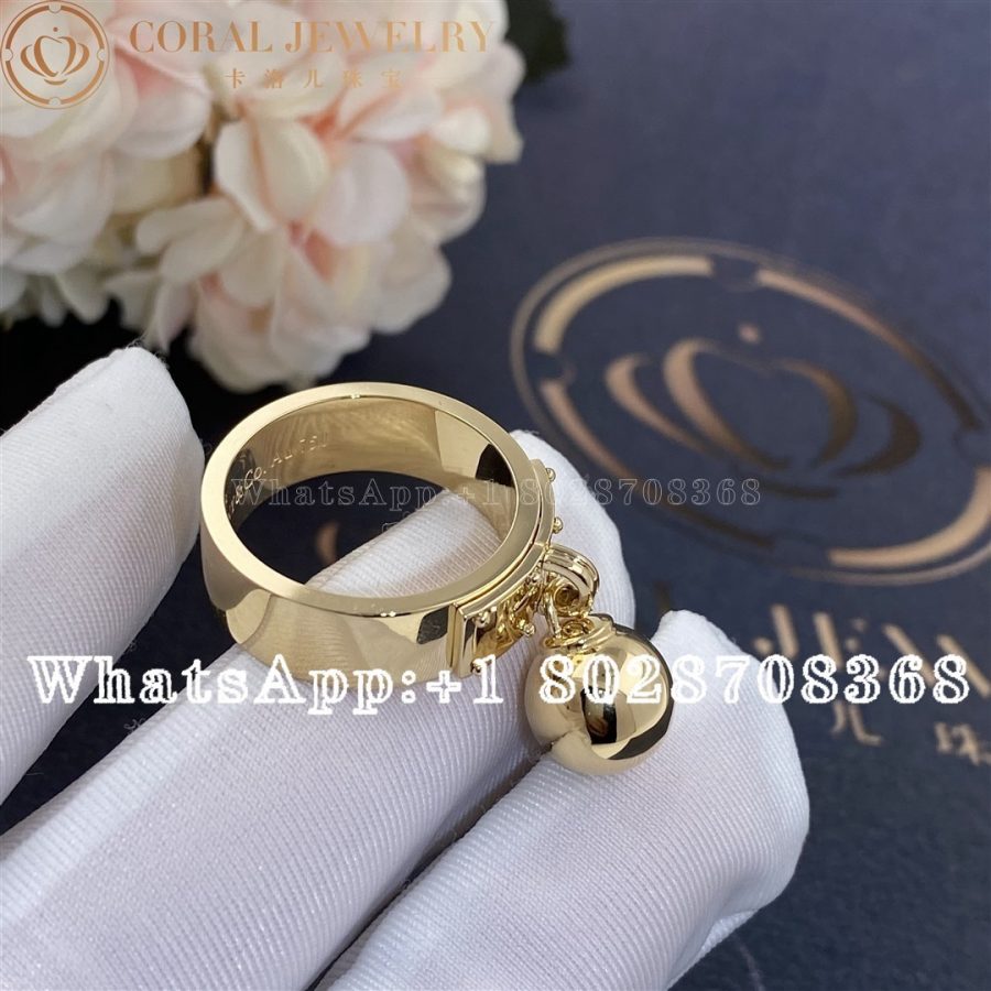 Tiffany Hardwear Gold Ball Ring Coral (4)