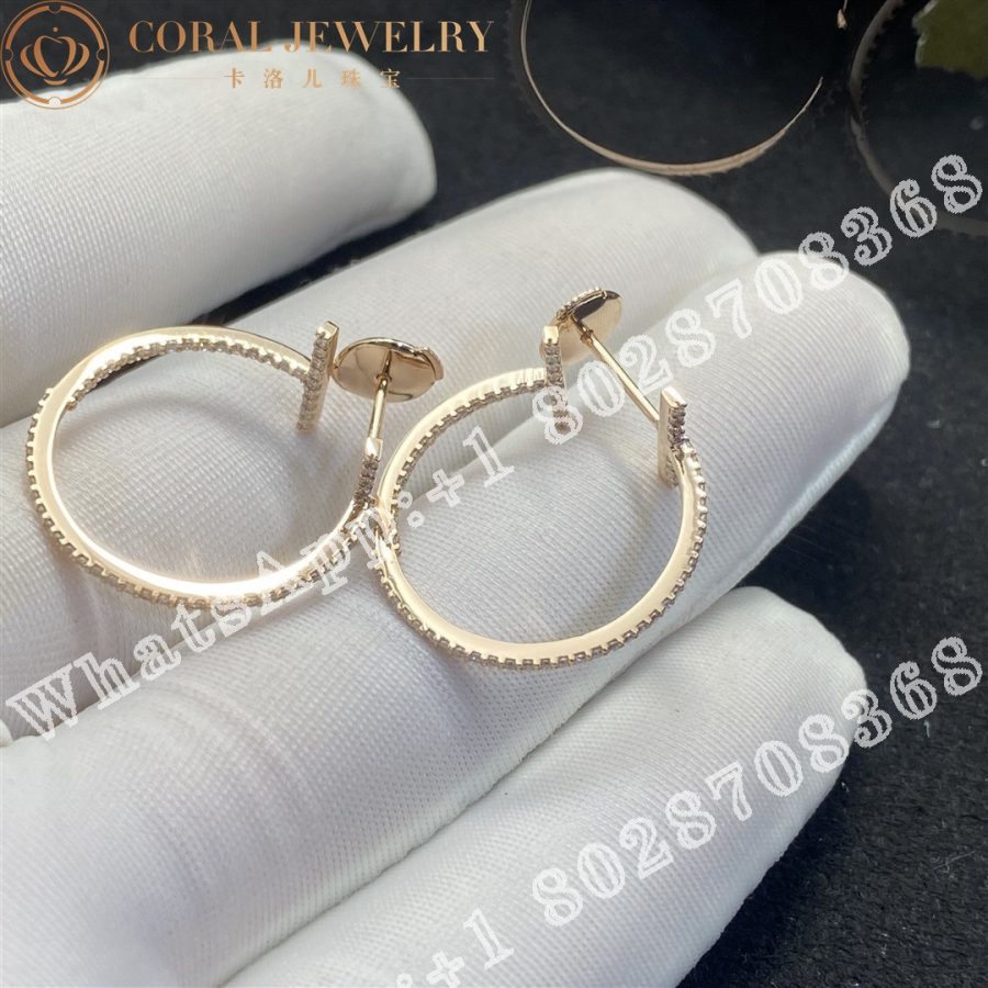 Tiffany T Diamond Hoop Earrings In 18k Rose Gold Coral (3)