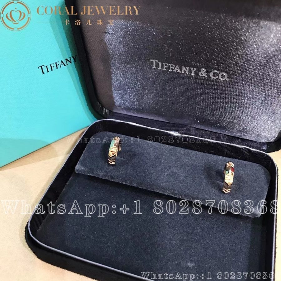 Tiffany Atlas X Hoop Earrings In Rose Gold Small Coral (3)