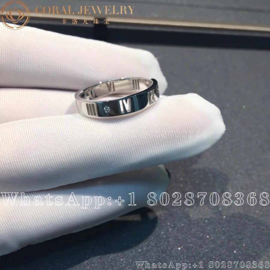 Tiffany Co Atlas Ring In White Gold And Diamonds Coral (3)