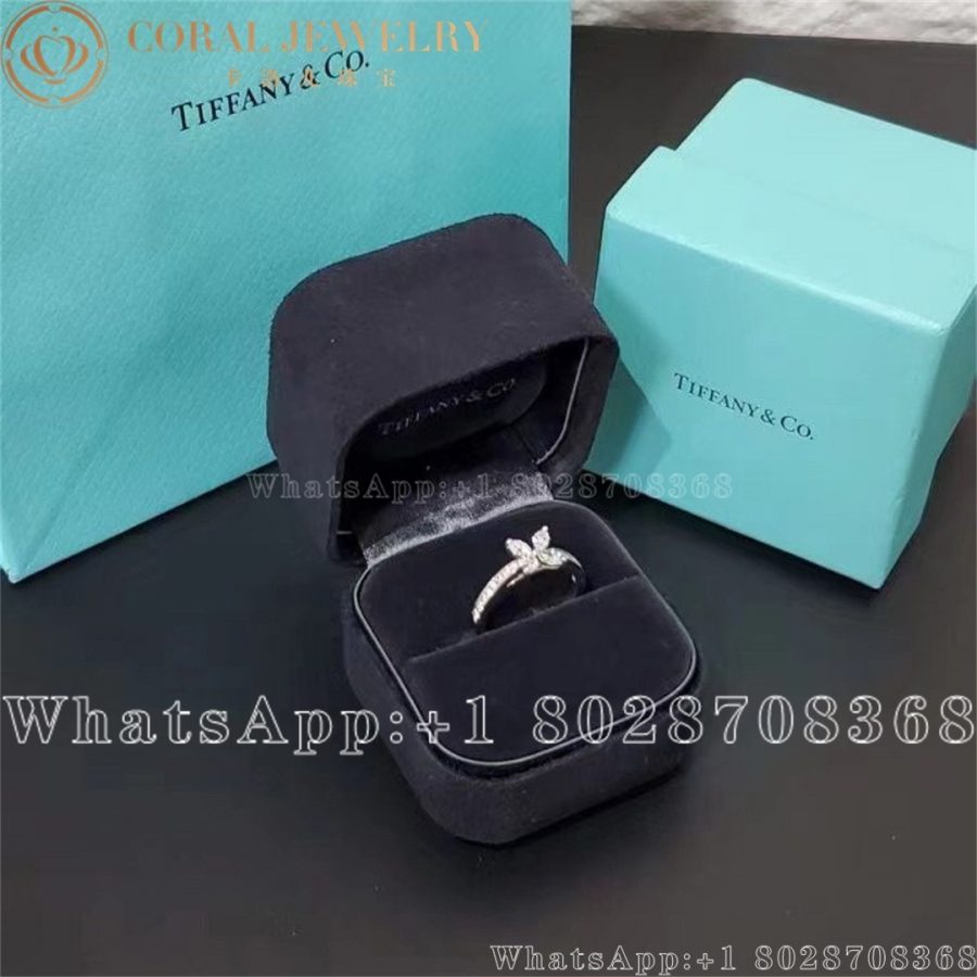 Tiffany Victoria Diamond Ring In Platinum Coral (3)