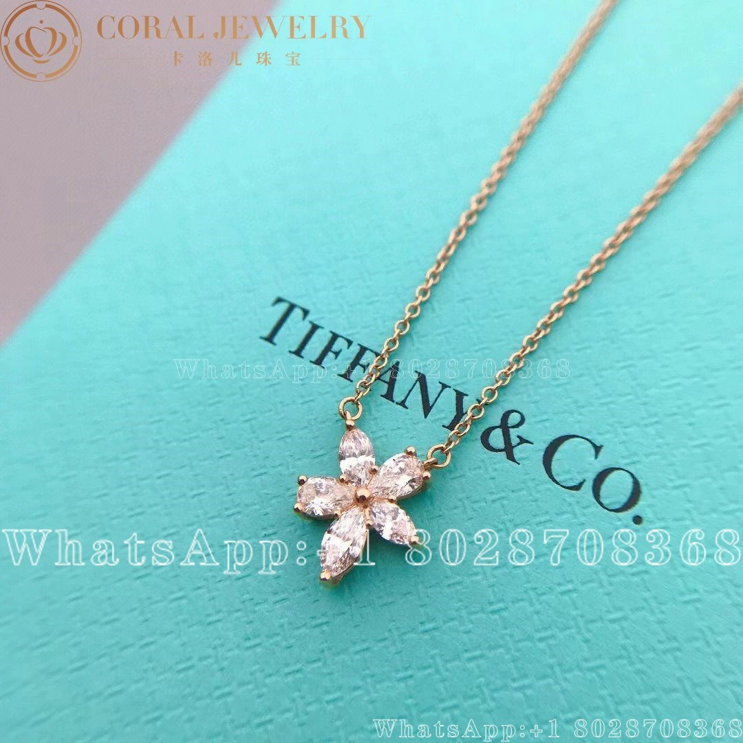 Tiffany Victoria Mixed Cluster Pendant Coral (2)