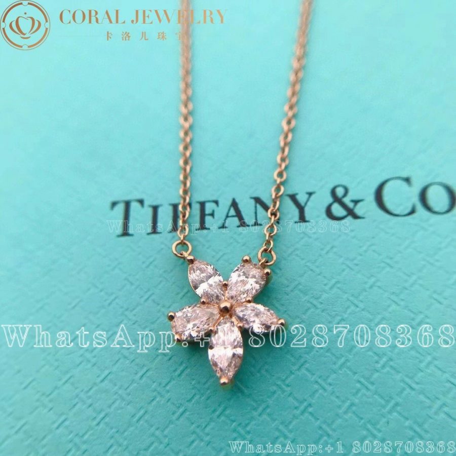 Tiffany Victoria Mixed Cluster Pendant Coral (6)