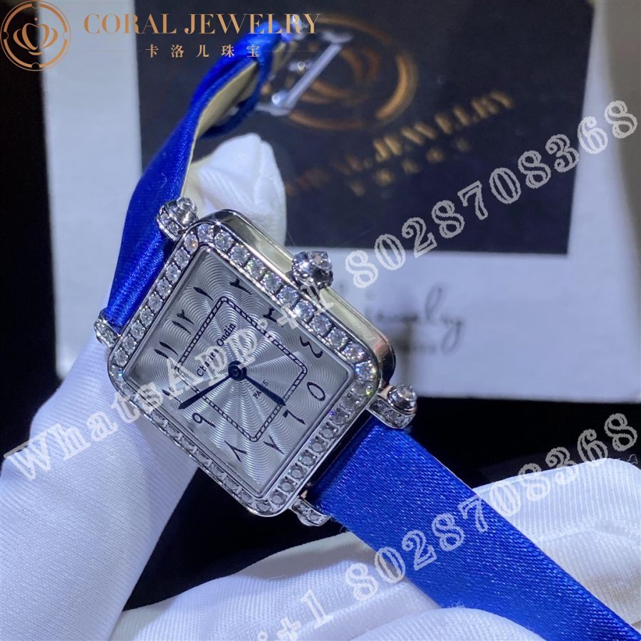 Charles Oudin Pansy Retro 24mm Watch Arabic Style Blue Straps Custom Watches Coral (4)