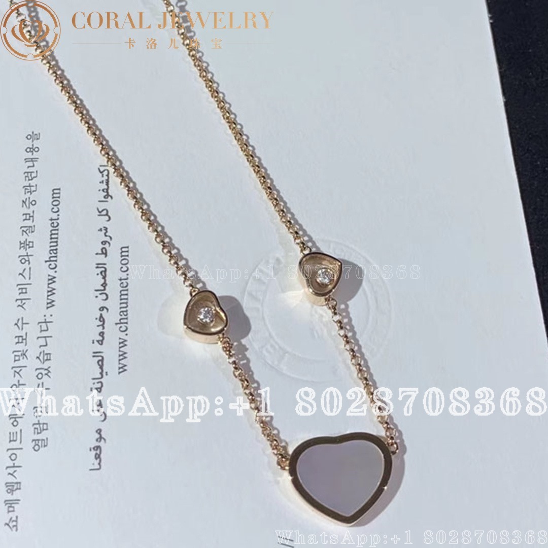 Chopard Happy Hearts Rose Gold Mother Of Pearl Pendant 81a082 5301 Coral (1)