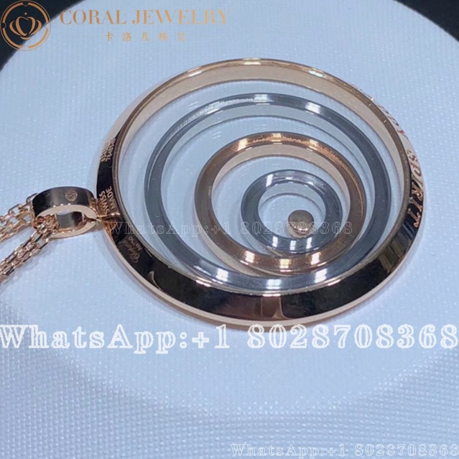 Chopard Happy Spirit Rose And White Gold Diamond Pendant 795014 9001 Coral (7)