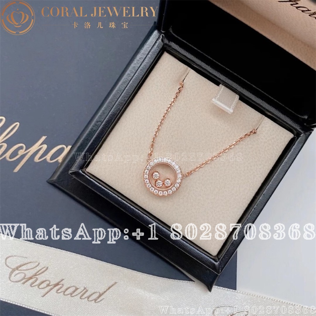 Chopard Happy Diamonds Icons Necklace Ethical Rose Gold Diamonds Coral (2)