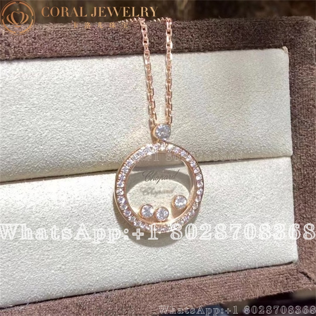 Chopard Happy Diamonds Icons Pendant Ethical Rose Gold Diamonds 793929 5301 Coral (5)