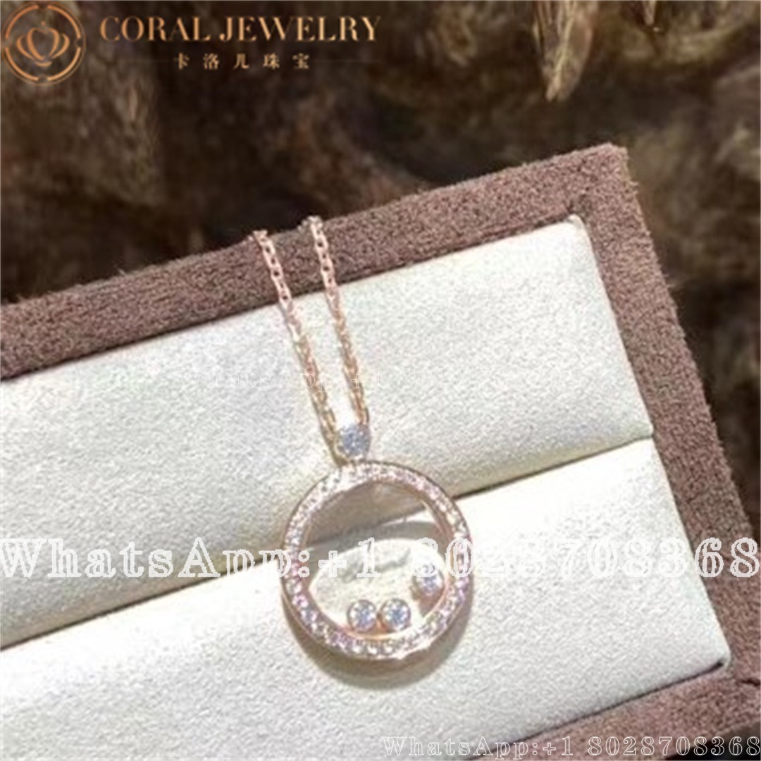 Chopard Happy Diamonds Icons Pendant Ethical Rose Gold Diamonds 793929 5301 Coral (6)