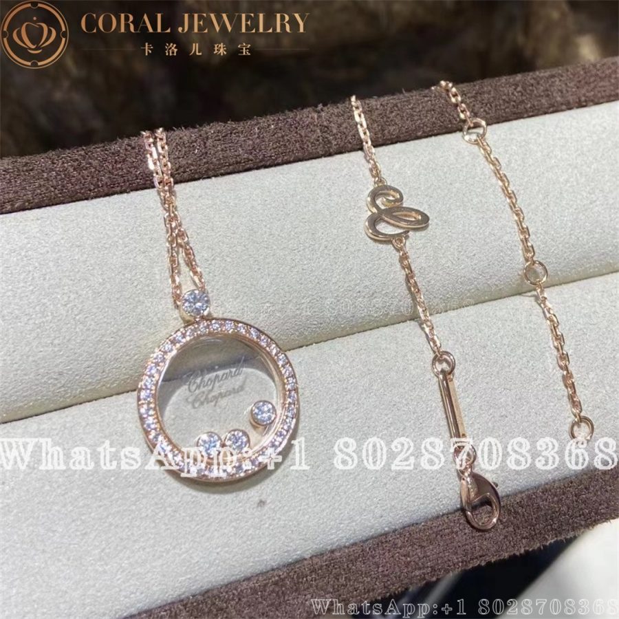 Chopard Happy Diamonds Icons Pendant Ethical Rose Gold Diamonds 793929 5301 Coral (8)