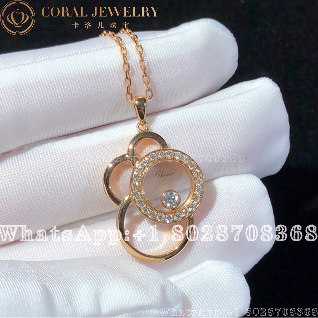 Chopard Happy Dreams Rose Gold Diamond Pendant 799769 5002 Coral (2)