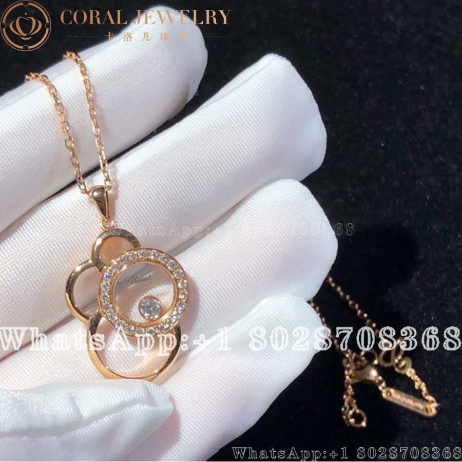 Chopard Happy Dreams Rose Gold Diamond Pendant 799769 5002 Coral (3)