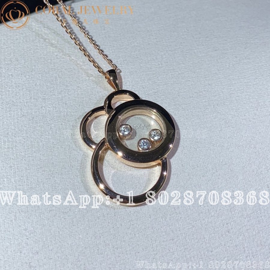 Hopard Happy Dreams Rose Gold Diamond Pendant 799769 5001 Coral (13)