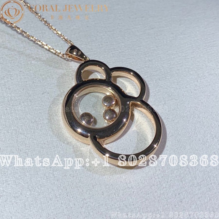 Hopard Happy Dreams Rose Gold Diamond Pendant 799769 5001 Coral (5)