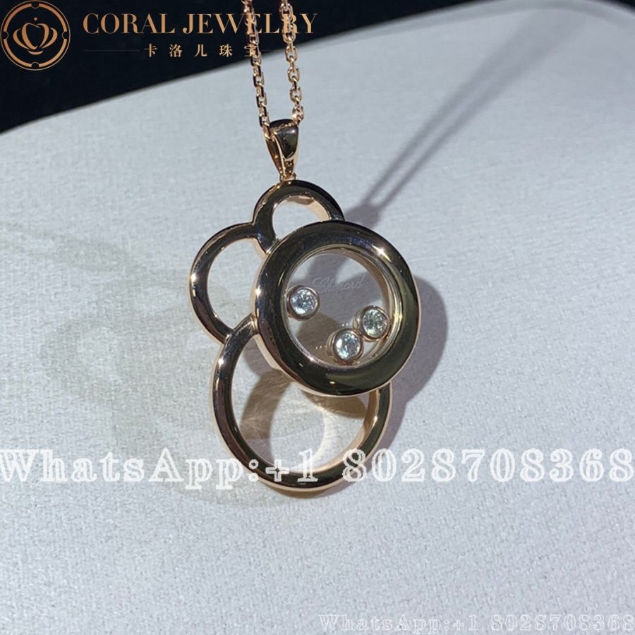 Hopard Happy Dreams Rose Gold Diamond Pendant 799769 5001 Coral (7)