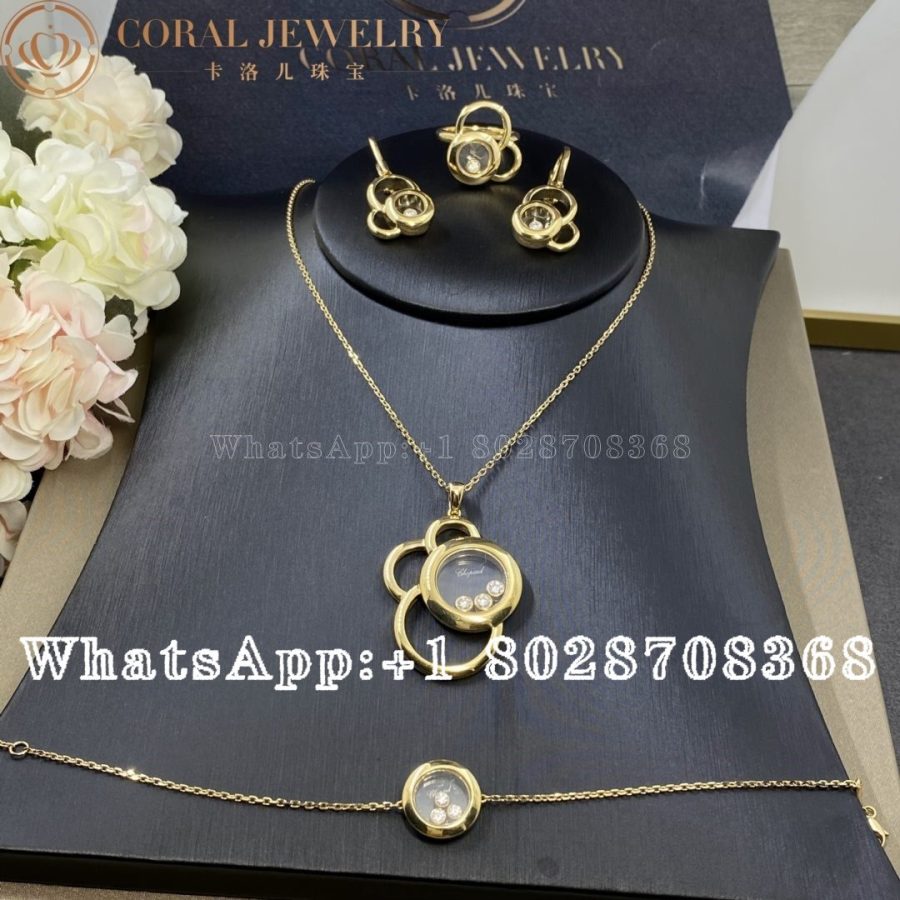 Hopard Happy Dreams Yellow Gold Diamond Pendant 799769 5001 Coral (20)