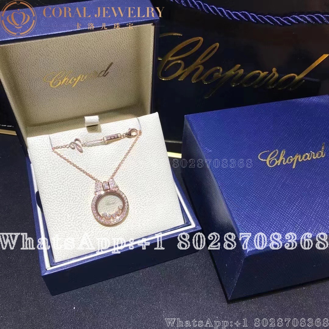 Chopard Happy Diamonds 18k Rose Gold And Diamonds 795020 5301 Coral (1)