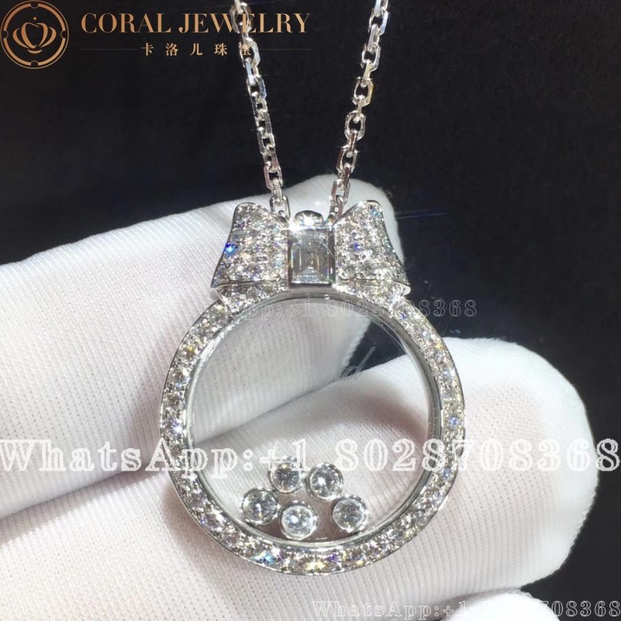 Chopard Happy Diamonds Icons White Gold Diamond Pave Pendant 795020 1301 Coral (6)