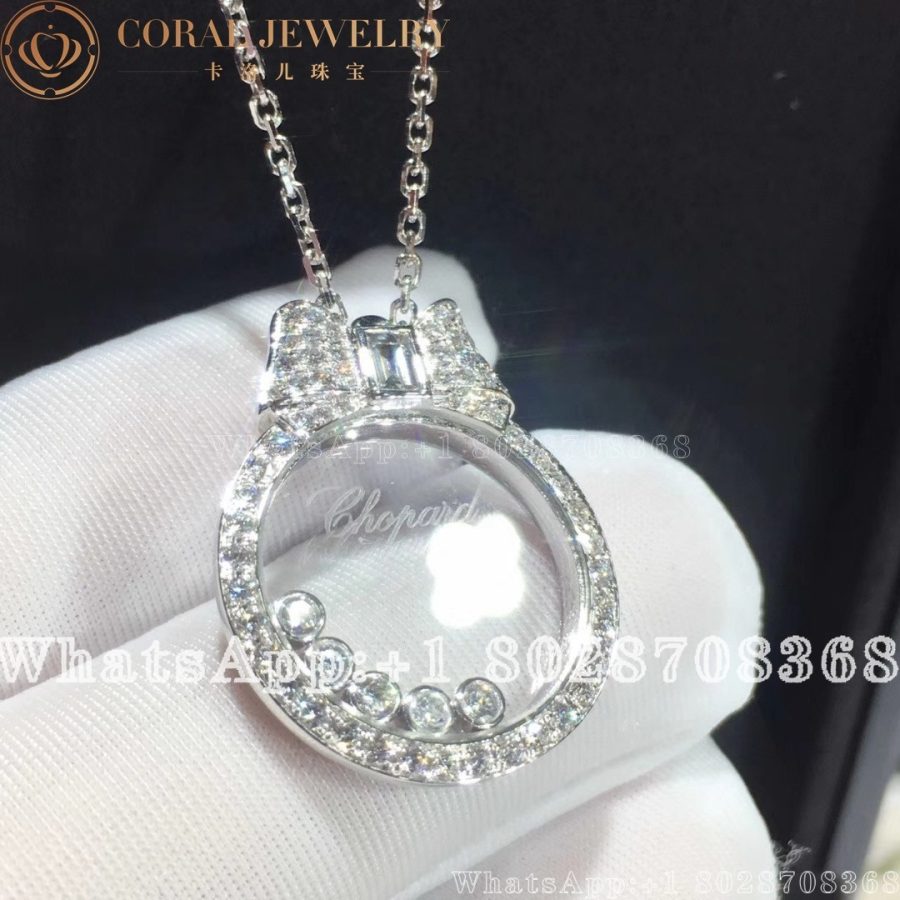 Chopard Happy Diamonds Icons White Gold Diamond Pave Pendant 795020 1301 Coral (7)