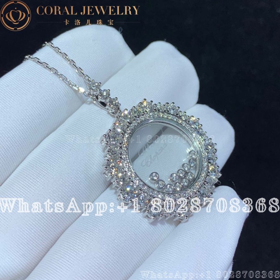 Chopard Joaillerie White Gold Diamond Pave Pendant 799463 5001 Coral (11)