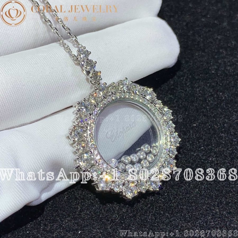 Chopard Joaillerie White Gold Diamond Pave Pendant 799463 5001 Coral (9)