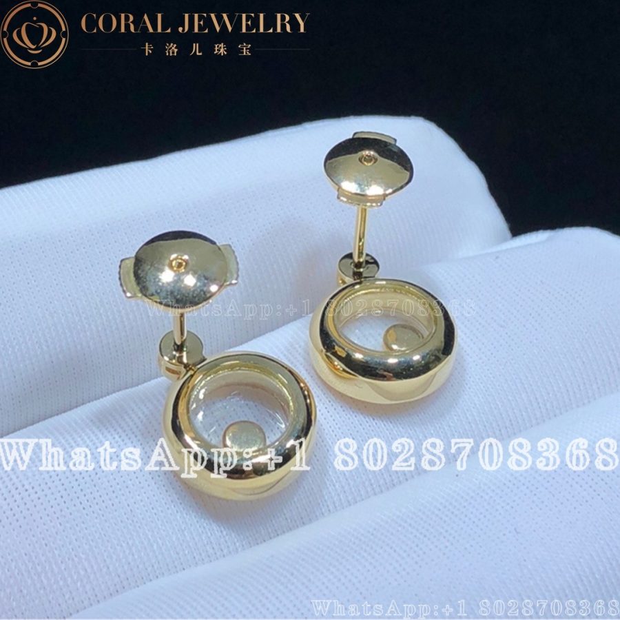 Chopard Miss Happy Yellow Gold Diamond Earrings 833957 5201 Coral (4)