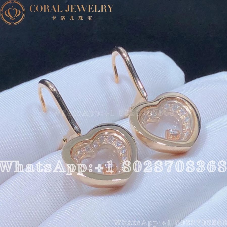 Chopard Rose Gold Diamond Earrings 837790 5001 Coral (3)