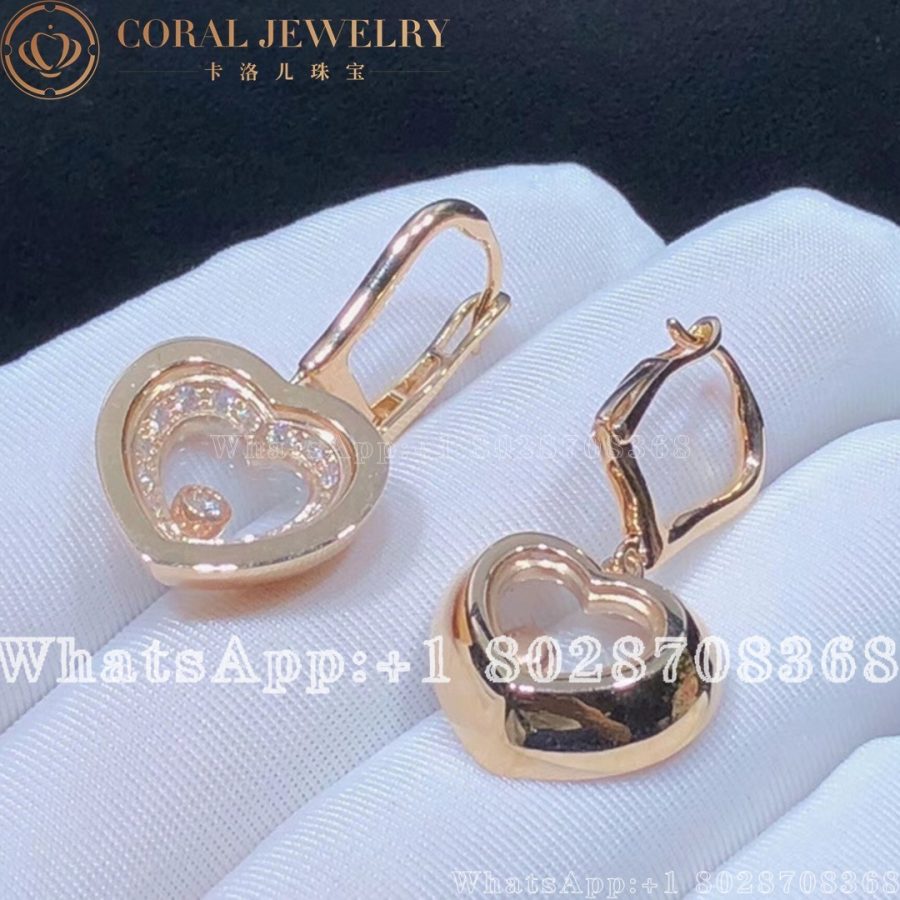 Chopard Rose Gold Diamond Earrings 837790 5001 Coral (6)