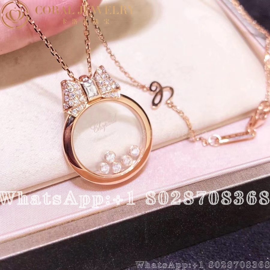 Happy Diamonds Icons Rose Gold Diamond Pendant 795020 5201 Coral (1)