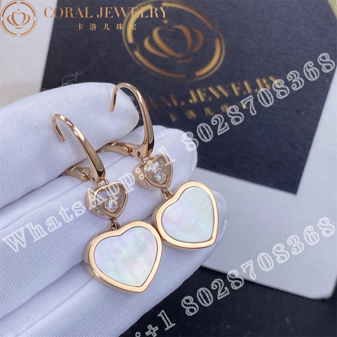 Happy Hearts Earrings Ethical Rose Gold Diamonds Mother Of Pearl 837482 5310 Coral (1)