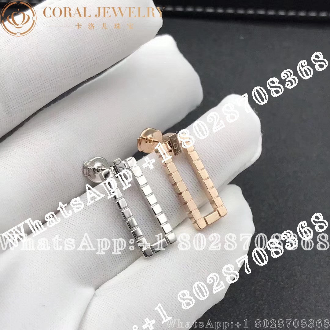 Chopard Ice Cube White And Rose Gold Earrings 839895 9004 Coral (2)