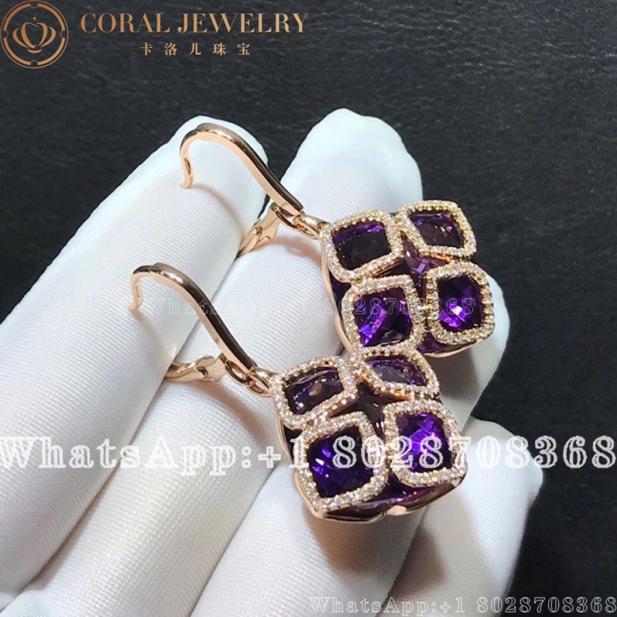 Chopard Imperiale Cocktail Rose Gold Amethyst Earrings 839563 1001 Coral (2)