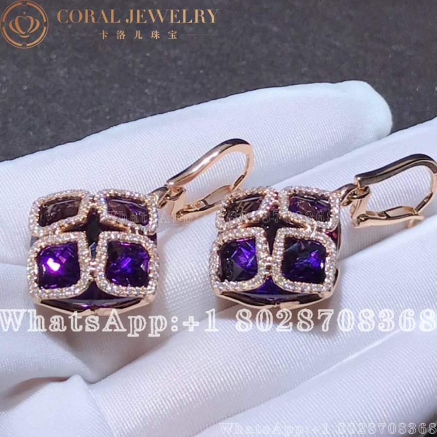 Chopard Imperiale Cocktail Rose Gold Amethyst Earrings 839563 1001 Coral (7)